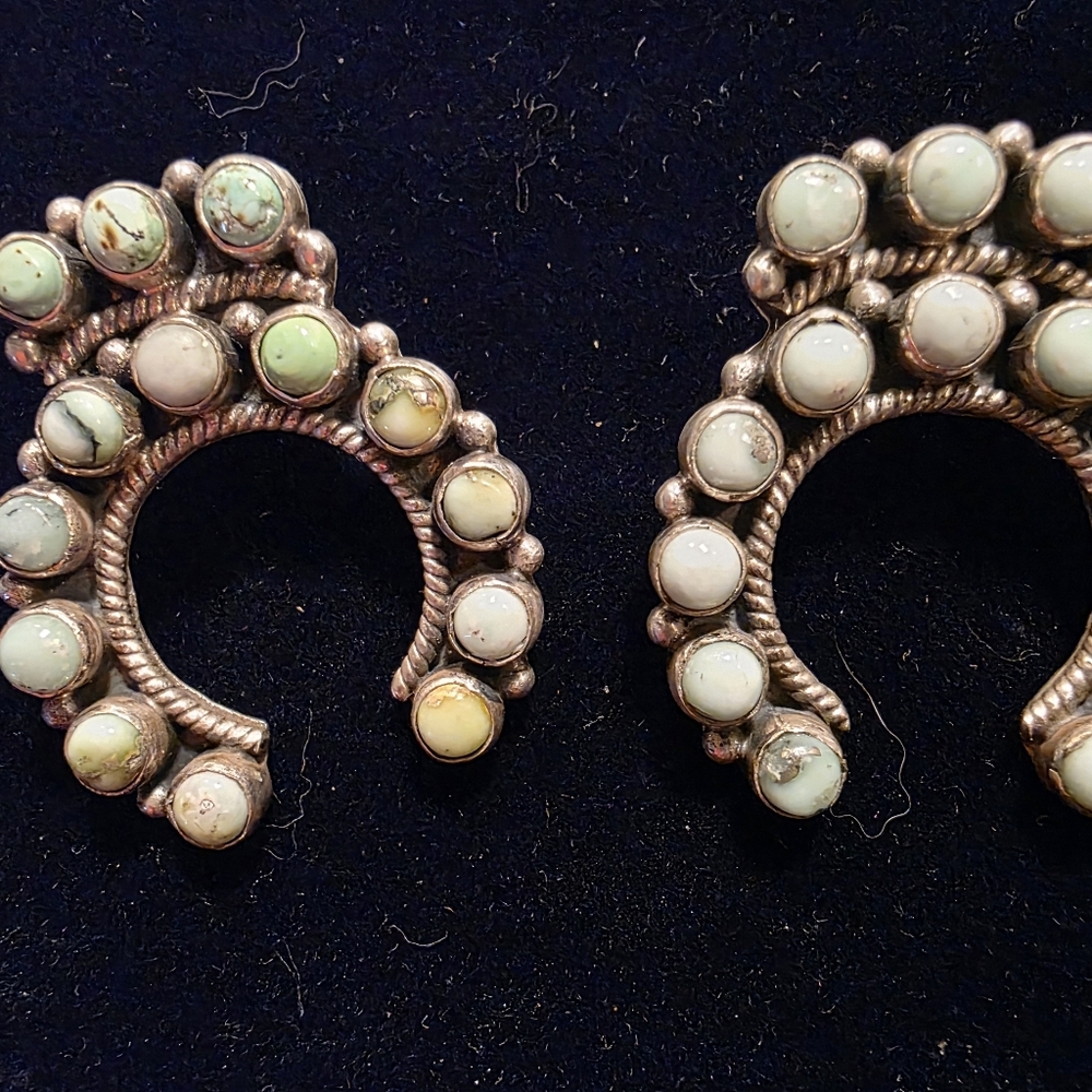 Vintage-Inspired Turquoise Hoop Earrings